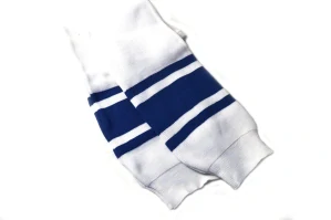 Hokejové štulpny Bílá/modrá Junior)