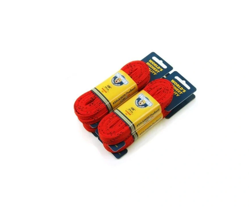 Červené voskované tkaničky Howies