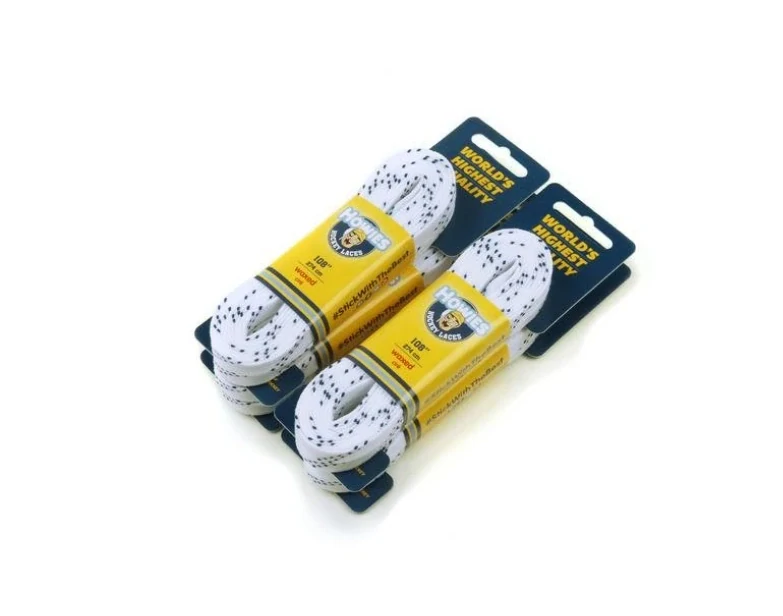 Bílé voskované tkaničky Howies