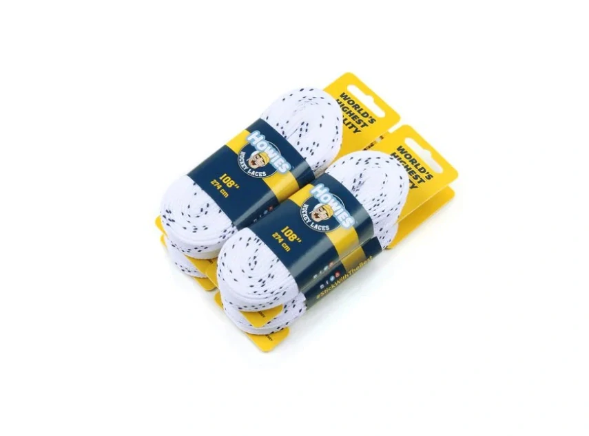 Bílé textilní tkaničky Howies