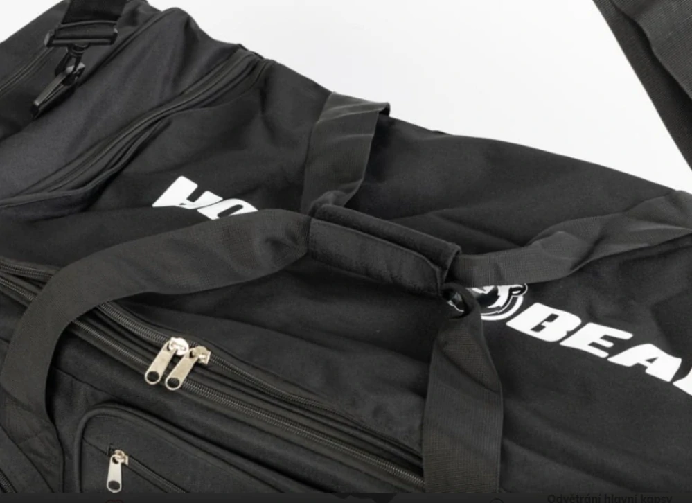 Hokejová taška Hockey Bear Carry Bag Upgraded SR černá-bílá
