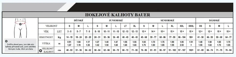 Kalhoty Bauer Performance S24 JR