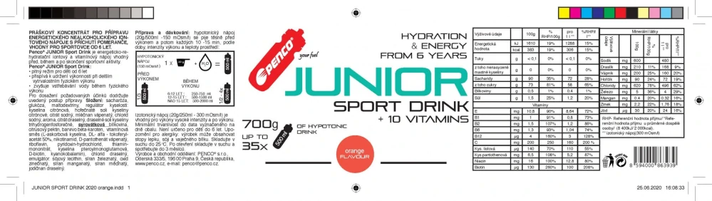 Iontový nápoj pro děti / JUNIOR SPORT DRINK 700g