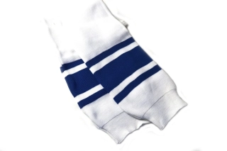 Hokejové štulpny Bílá/modrá Junior)